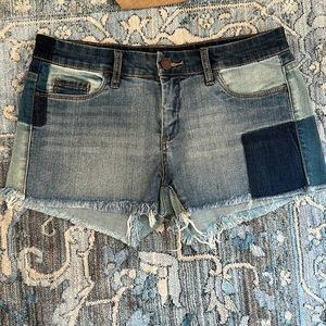 NWOT BLANKNYC patchwork jean shorts